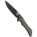 Nóż Kubey Raven Green G10, Dark Stonewashed AUS-10 by Jelly Jerry (KB245I)-6 40766