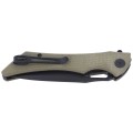 Nóż Kubey Raven Green G10, Dark Stonewashed AUS-10 by Jelly Jerry (KB245I)-7 40766