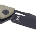 Nóż Kubey Raven Green G10, Dark Stonewashed AUS-10 by Jelly Jerry (KB245I)-8 40766