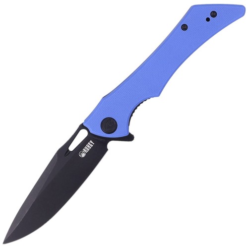 Nóż Kubey Raven Blue G10, Dark Stonewashed AUS-10 by Jelly Jerry (KB245H)-1 40767