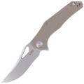 Nóż Kubey KU149B Tan G10, Bead Blasted D2 (KU149B)-1 40786