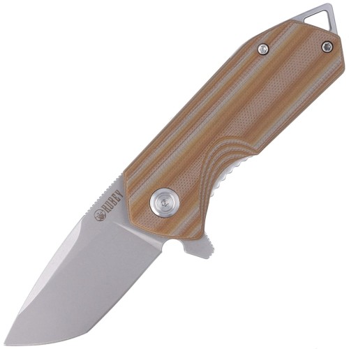 Nóż Kubey Campe Striped Beige G10, Sandblast D2 (KU203F)-1 40790