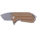 Nóż Kubey Campe Striped Beige G10, Sandblast D2 (KU203F)-5 40790