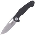 Nóż Kubey Dugu Tanto Black G10, Sand Blasted 14C28N (KU159C)-1 40792