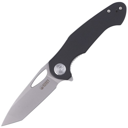 Nóż Kubey Dugu Tanto Black G10, Sand Blasted 14C28N (KU159C)-1 40792