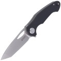 Nóż Kubey Dugu Tanto Black G10, Sand Blasted 14C28N (KU159C)-7 40792