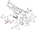 Śruba do regulacji muszki Pietta Remington New Model Army Target 1858, Remington New Model Navy Target 1858 (3539)-3 40801