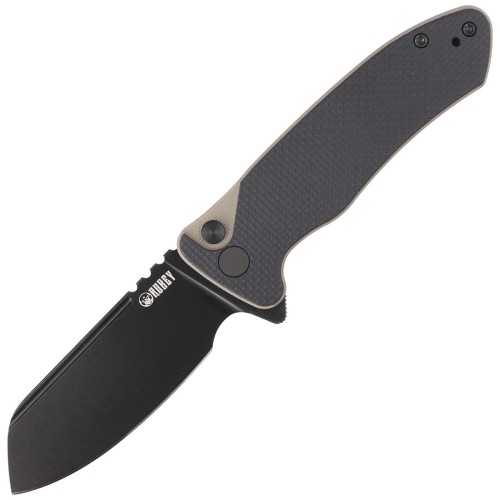 Nóż Kubey Knife Creon Black/Tan G10, Blackwashed AUS-10 (KU336F)-1 41000