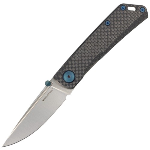 Nóż Real Steel Luna Boost Black Carbon Fiber/Titanium, Satin N690 by Poltergeist Works (7076)-1 41096