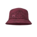 Kapelusz damski BUFF Trek Bucket Hat Calyx ciemnoczerwony-1 41183