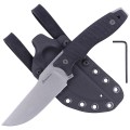 Nóż Maserin L.E.O. Black G10, Stone Washed N690 by Tommaso Rumici (919/G10N)-2 41260