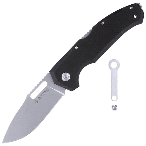 Nóż Maserin Nimrod Black G10, Stonewash M390 by Rumici (480/G10N)-1 41262