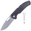 Nóż Maserin Nimrod Carbon Fiber, Stonewash M390 by Rumici (480/CN)-1 41263