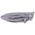 Nóż Maserin Onefold Pao Santos Wood, Bead Blasted 440C by Moris Baroni (550/SA)-2 41266