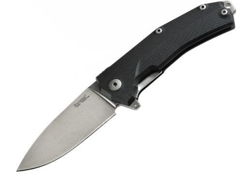 Nóż LionSteel KUR G10 Black, Stone Washed Blade (KUR BK)-1 41316