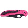 Nóż Spyderco Delica 4 FRN Pink, Black Blade Plain (C11FPPNS30VBK)-3 41317