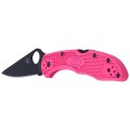 Nóż Spyderco Delica 4 FRN Pink, Black Blade Plain (C11FPPNS30VBK)-7 41317