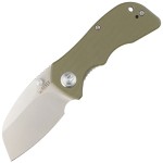 Nóż Kubey Knife Karaji Green G10, Bead Blasted D2 (KU180D)