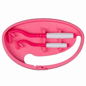 Kleszczołapki Tick Twister Clipbox z brelokiem, różowe 2 szt.