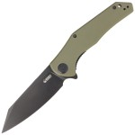 Nóż Kubey Flash Green G10, Black Stonewashed AUS-10 (KU158F)