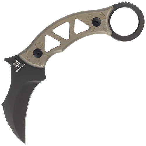Nóż FOX Tribal K Titanium Bronze, Black PVD M390 by Doug Marcaida (FX-803 TiPVD)-1 41704