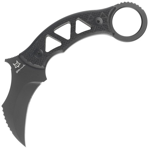 Nóż FOX Tribal K Black G10, Black Top Shield N690Co by Doug Marcaida (FX-803)-1 41705