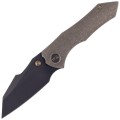 Nóż WE Knife High-Fin Bronze Titanium, Black Stonewashed CPM 20CV by Gavko Knives (WE22005-2)-1 42025