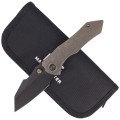 Nóż WE Knife High-Fin Bronze Titanium, Black Stonewashed CPM 20CV by Gavko Knives (WE22005-2)-2 42025
