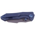 Nóż WE Knife High-Fin Blue Titanium, Stonewashed CPM 20CV by Gavko Knives (WE22005-3)-8 42026