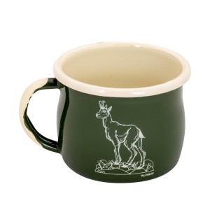 Kubek emaliowany Alpinus Kozica zielony 0,28 l