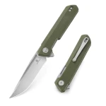 Nóż Bestechman Dundee OD Green G10, Stonewash  / Satin D2 by Ostap Hel (BMK01B)