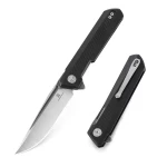 Nóż Bestechman Dundee Black G10, Grey Titanized / Satin D2 by Ostap Hel (BMK01D)