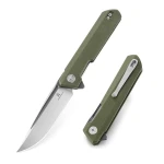 Nóż Bestechman Dundee OD Green G10, Grey Titanized / Satin D2 by Ostap Hel (BMK01E)