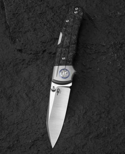 Nóż Bestech Tonic Marble Canvas Micarta / Titanium, Satin M390 by Colin Maisonpierre (BT2204D)-1 42518