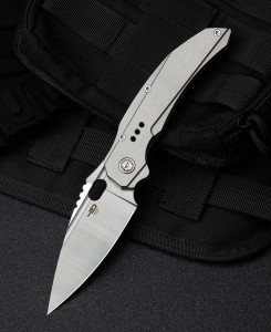 Nóż Bestech Exploit Grey Titanium, Satin CPM S35VN by Todd Knife and Tool (BT2005A)