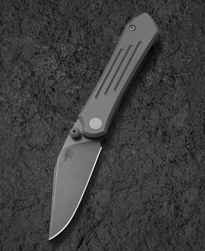 Nóż Bestech Icarus Dark Stonewash Titanium, Dark Bead Blast Stonewashed M390 by Nick Rogers (BT2302D)-1 42529