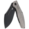 Nóż Bestech Lockness Black Canvas Micarta / Titanium, Black Stonewasched M390 by Koens Craft (BT2205F)-4 42533