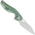 Nóż Bestech The Reticulan Green Titanium, Damascus by Elijah Isham (BT1810I)-3 42668