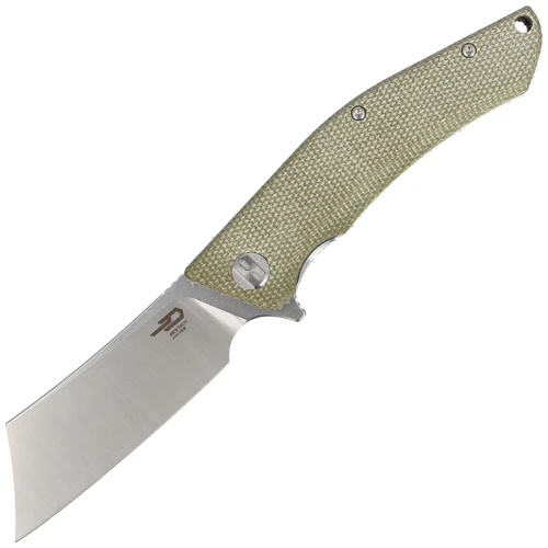 Nóż Bestech Cubis Beige Micarta, Stonewashed / Satin D2 (BG42B)-1 42681