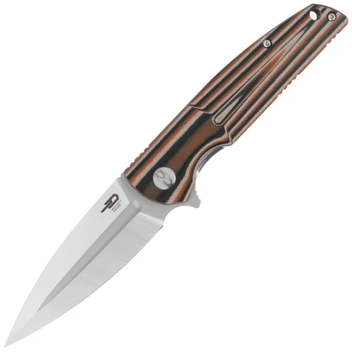 Nóż Bestech Fin Black / Orange / Beige G10, Satin 14C28N (BG34C-1)-1 42685