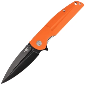 Nóż Bestech Fin Orange G10, Black Stonewashed 14C28N (BG34B-3)