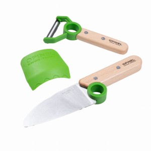 Zestaw kuchenny Opinel dla dzieci Le Petit Chef zielony