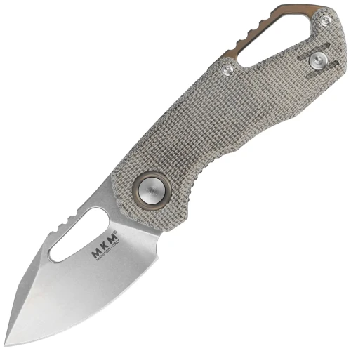 Nóż MKM Isonzo Clip Point Green Canvas Micarta, Stonewashed M390 by Jesper Voxnæs (MK FX03M-3GC)-1 42824