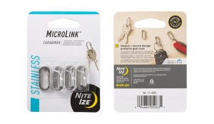 Nite Ize - Karabinek MicroLink - Stalowy - 4 sztuki - KL-11-4R3