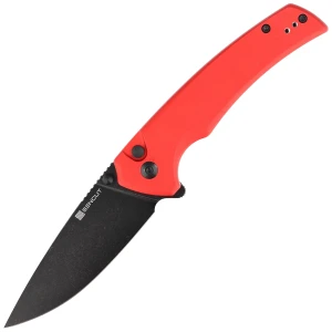 Nóż Sencut Serene Red Aluminium, Black Stonewashed D2 (S21022B-2)