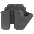 Ładownica Fobus Combo Pouch dla Glock 9mm Double-Stack, S&amp;W Model 100, Kajdanki, Obrotowy uchwyt na pas (CU9G BH ND RT)-1 42945