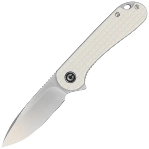 Nóż CIVIVI Elementum Flipper Patterned Ivory G10, Satin D2 (C907A-3)
