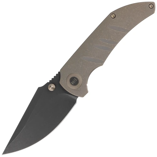 Noz-WE-Knife-Riff-Raff-Bronze-Titanium-Black-Stonewash-CPM-20CV-by-Matthew-Christensen-WE22020B.webp