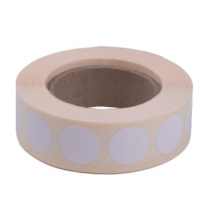 Zaklejki do tarcz 16 mm rolka 1000 szt. białe