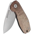 Nóż LionSteel Naono Natural Canvas Micarta, Satin CPM MagnaCut (NA01 CVN)-3 43075
